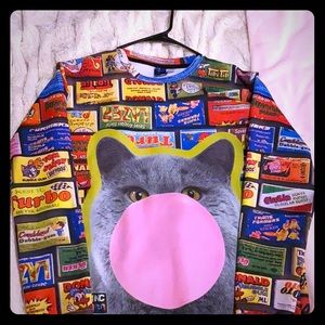 Long sleeve bubblegum cat shirt☺️